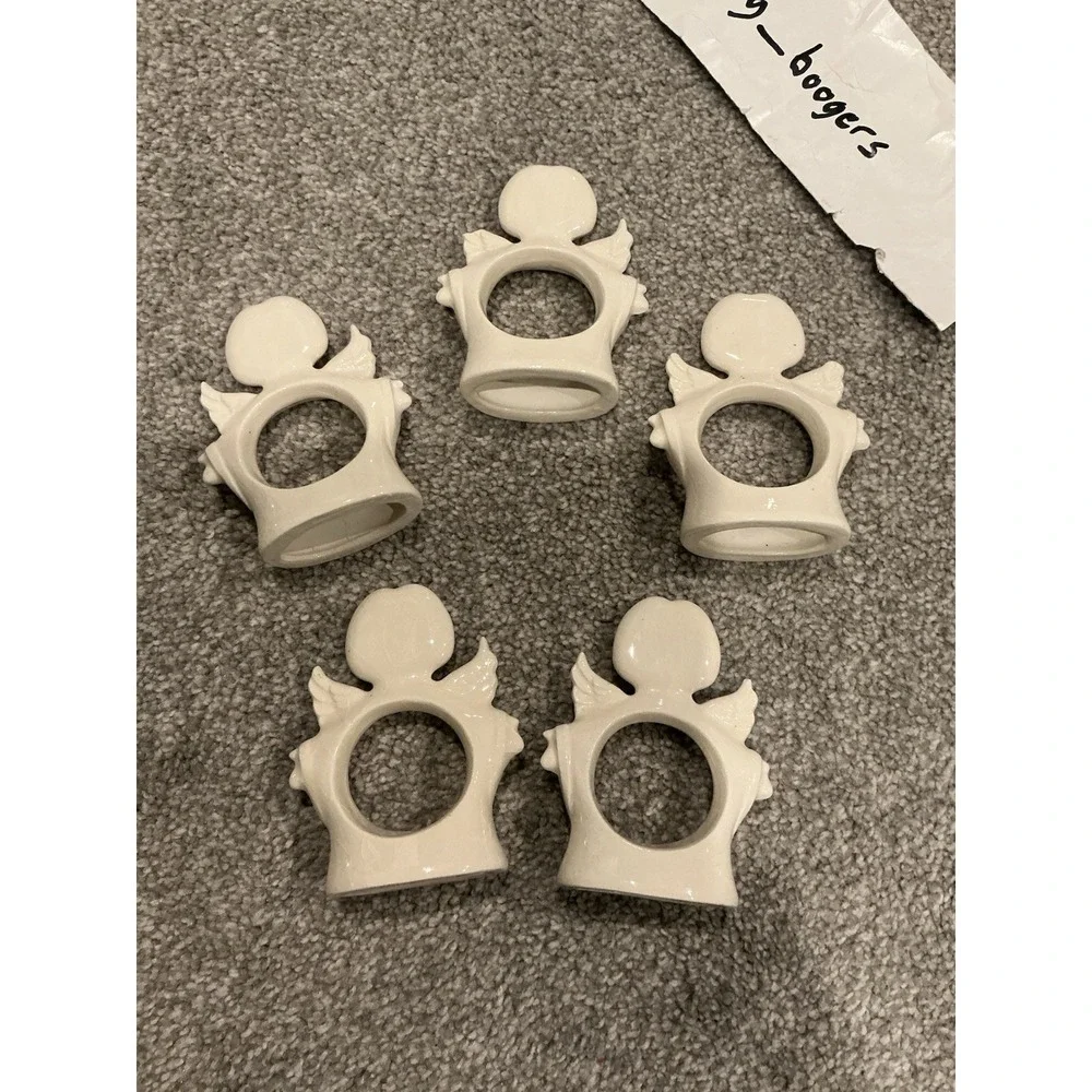 Set of 5 Ceramic Porcelain 3.5 